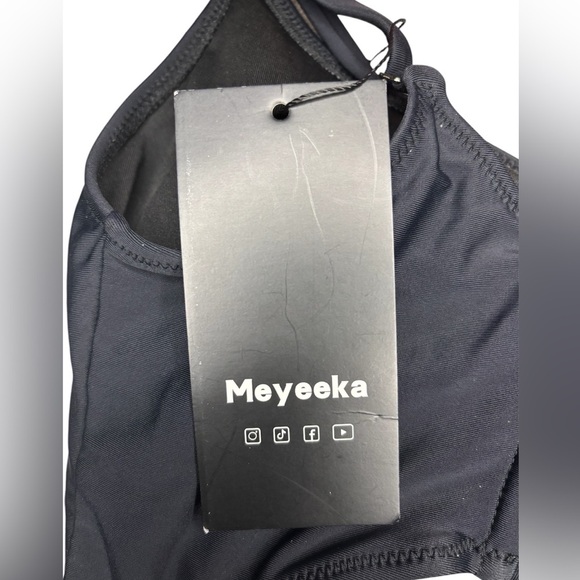 Black Cutout Swimsuit size L - Picture 4 of 5